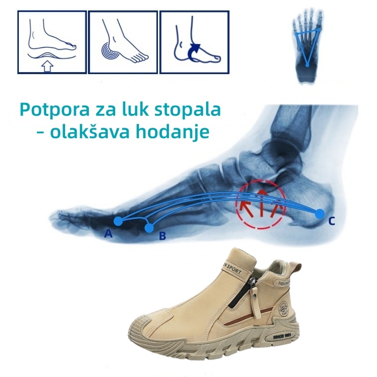 🔴Pogodne za svakodnevne šetnje i putovanja na posao👨‍🍼 za muškarce starije od 45 godina koji se ne žele odreći stila - neklizajuće, vodootporne i udobne muške cipele od brušene kože