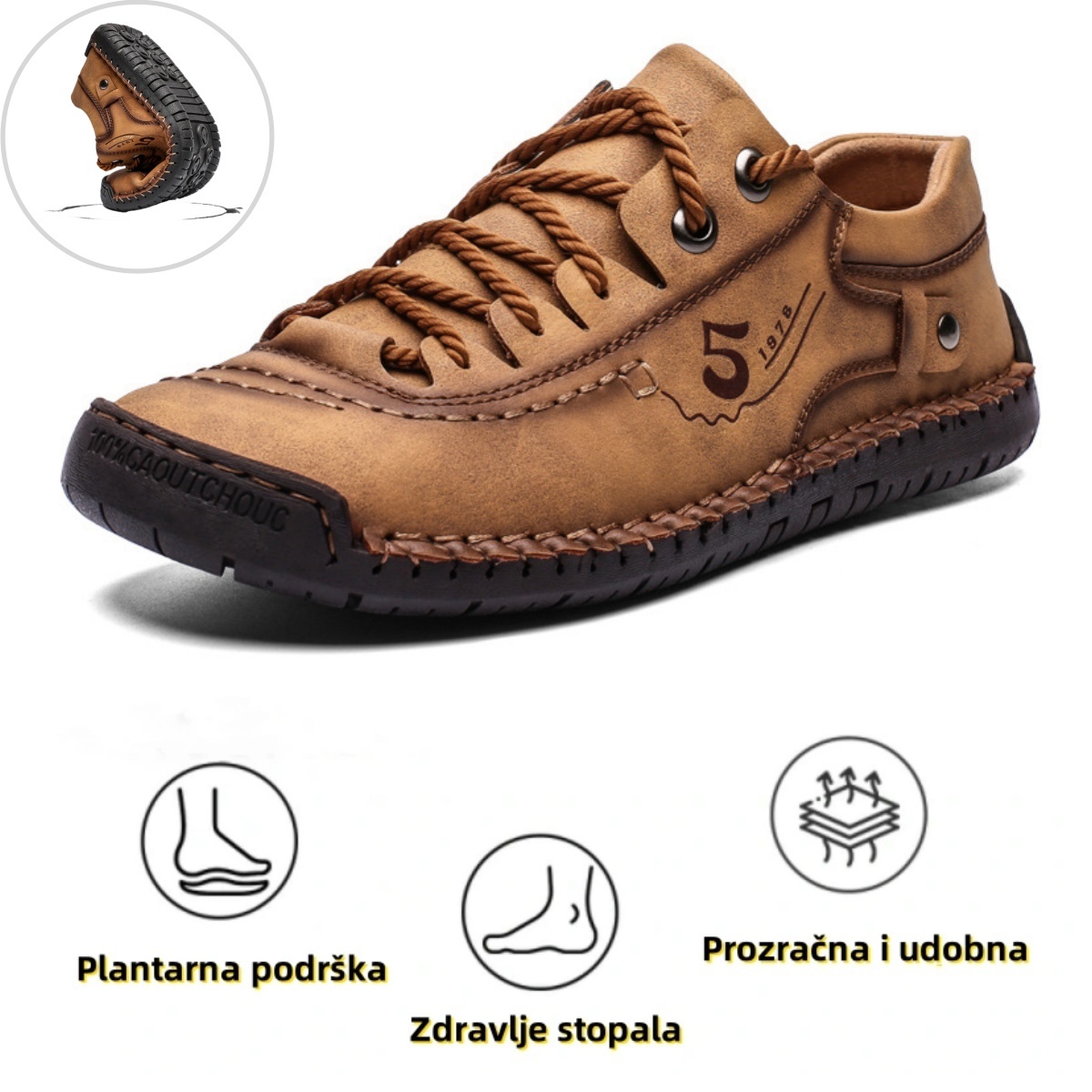 【🎁60% popusta u ograničenom vremenu u proljeće - Ne propustite】 Ergonomski dizajnirane ortopedske cipele - Olakšajte bolove u zglobovima 👞 Smanjite pritisak pri hodu✅