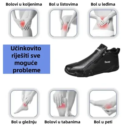 [⏰60% popusta danas - uskoro završava] Muške ortopedske cipele od prave kože - visokokvalitetna koža + ručno šivane 👞