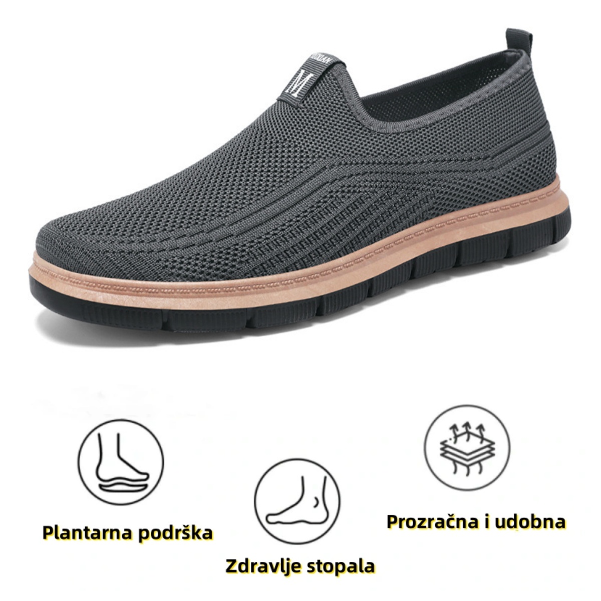 【🎁 Proljetna ograničena rasprodaja - 60% popusta - Ne propustite】 Ergonomski dizajnirane ortopedske cipele - Ublažavaju bolove u zglobovima 👞 Udobne i prozračne✅