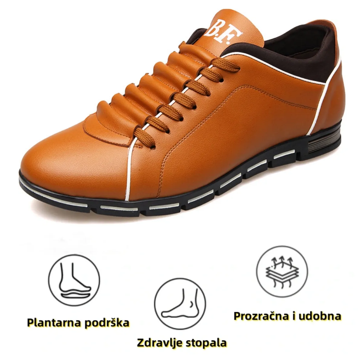 【🔥Danas u pola cijene - ne propustite】 Ergonomski dizajnirane ortopedske cipele - dizajn koji podržava luk 👞Lako se riješite bolova u stopalima