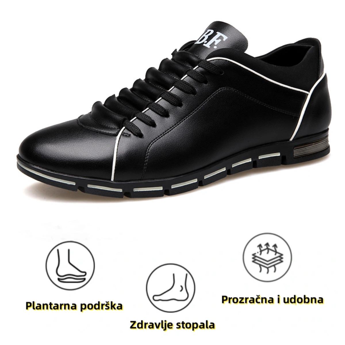 【🔥Danas u pola cijene - ne propustite】 Ergonomski dizajnirane ortopedske cipele - dizajn koji podržava luk 👞Lako se riješite bolova u stopalima