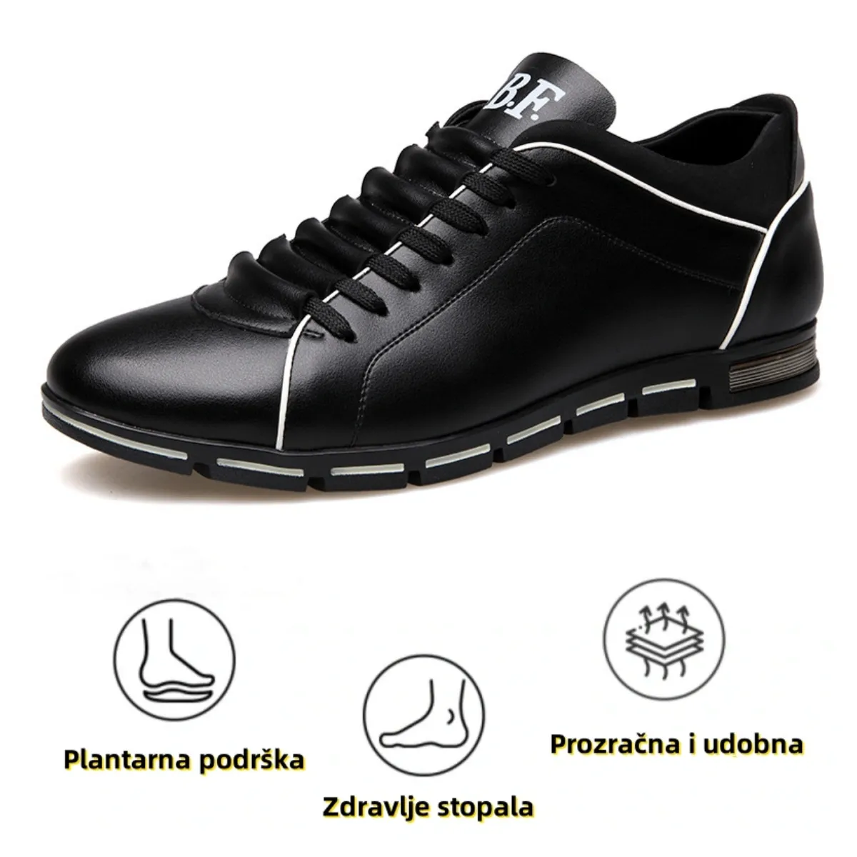 【🔥Danas u pola cijene - ne propustite】 Ergonomski dizajnirane ortopedske cipele - dizajn koji podržava luk 👞Lako se riješite bolova u stopalima