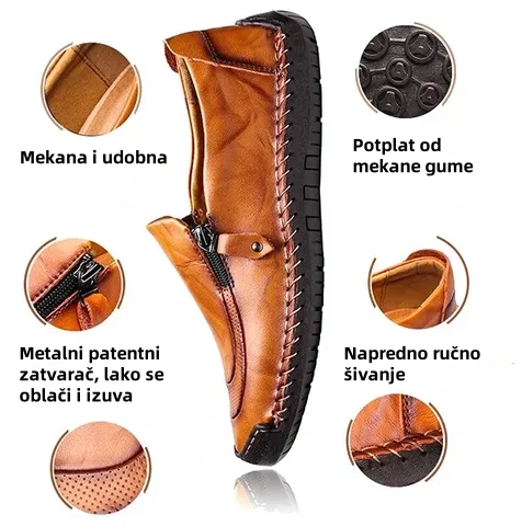 (🎉Danas 50% ograničenog popusta - ne propustite)🔥- Meke i udobne ručno rađene kožne cipele - Potpora za luk - Olakšajte hodanje