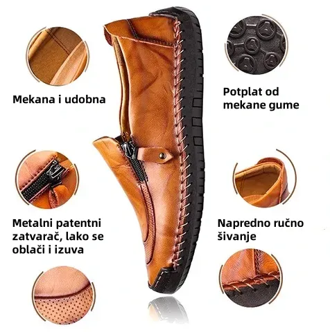 (🎉Danas 50% ograničenog popusta - ne propustite)🔥- Meke i udobne ručno rađene kožne cipele - Potpora za luk - Olakšajte hodanje