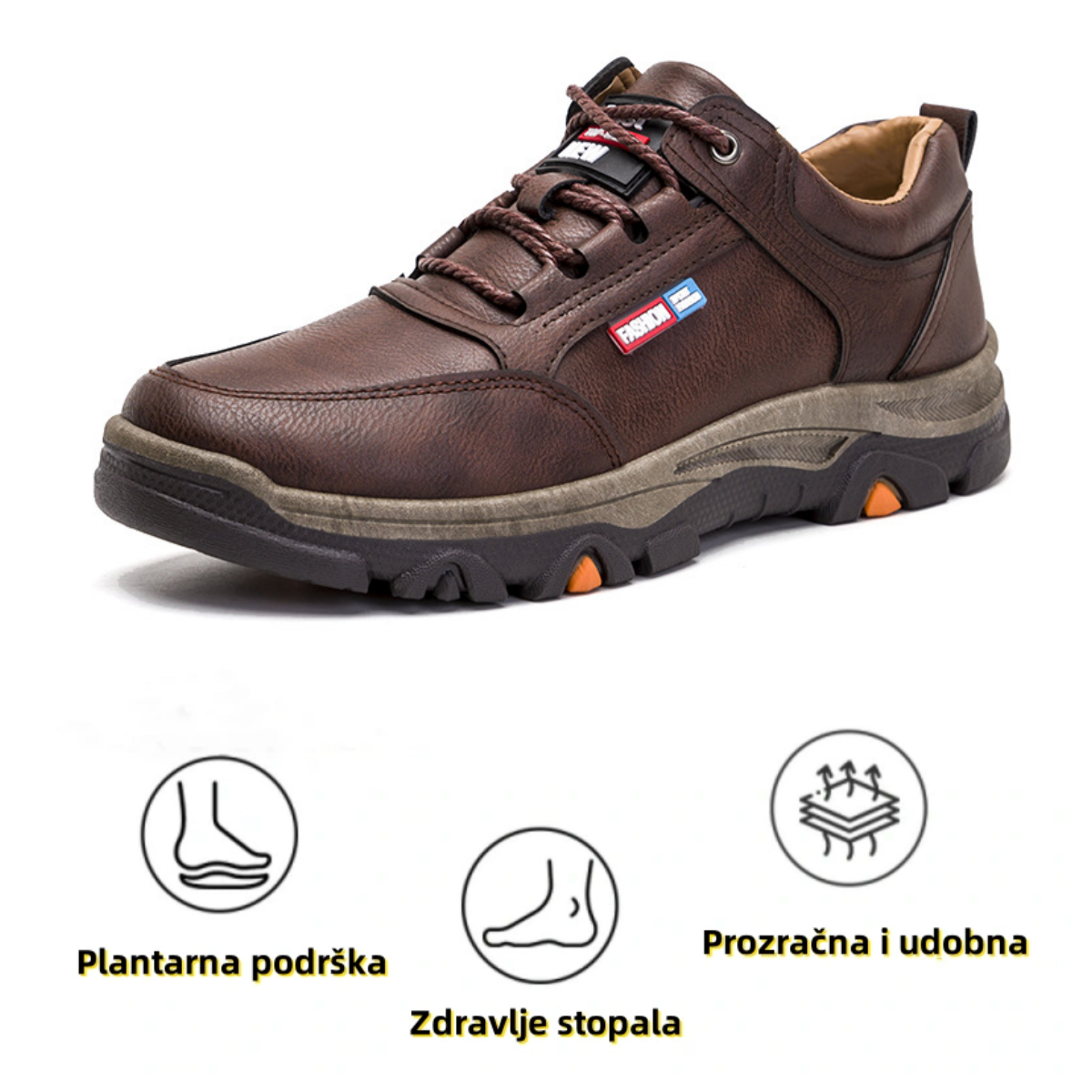 [🎉Današnja ponuda od 60% - uskoro završava] 🔥Ergonomski dizajnirane ortopedske cipele - vrhunska koža + ručno šivane👞
