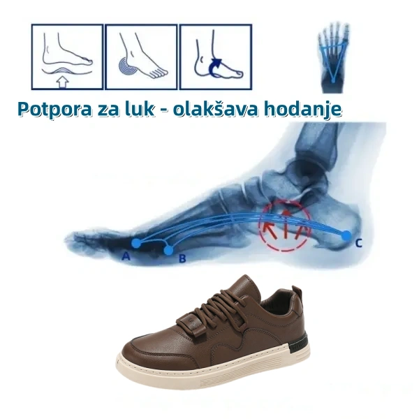 (🎉Proljetna rasprodaja -50%, koja uskoro završava) - muške ortopedske cipele od australske teleće kože 👞Ručno šivane - udobne za hodanje ✅ Uklanja bol u 7 dana