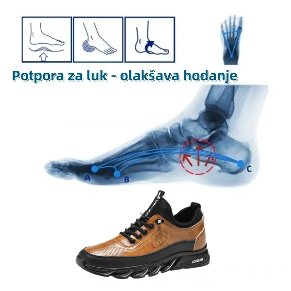 (🎉 Proljetna rasprodaja 50% popusta, uskoro završava) Muške ortopedske cipele izrađene od australske teleće kože✅Ekološki ulošci od memorijske pjene: udobno i bezbolno hodanje - ručno šivano