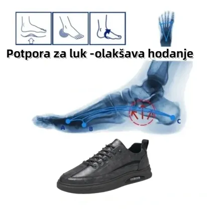 (🎉Proljetna rasprodaja -50%, koja uskoro završava) - muške ortopedske cipele od australske teleće kože 👞Ručno šivane - udobne za hodanje ✅ Uklanja bol u 7 dana