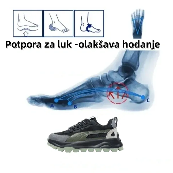 [Danas 60% popusta - Ne propustite] 🔥 Ergonomski dizajnirane cipele za hodanje 👞Ručno šivane - vodootporne i neklizajuće ✅ Potpora svodu stopala, udobno hodanje