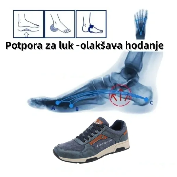 [⏰60% popusta danas - ne propustite] 🔥 Ergonomski dizajnirane cipele za hodanje 👞Ručno šivane - vodootporne i neklizajuće ✅ Potpora za svod stopala za udobno hodanje