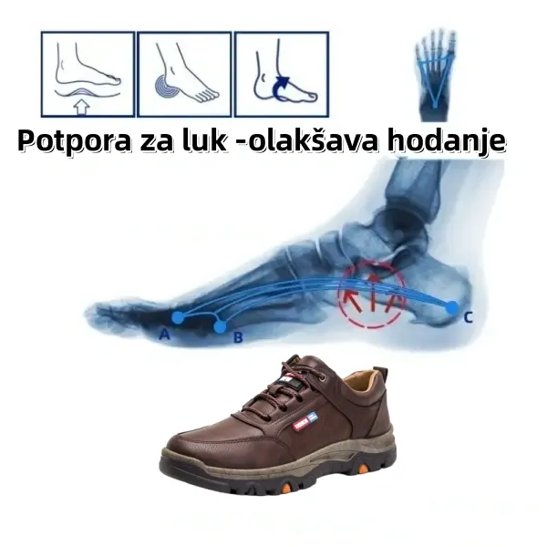[🎉Današnja ponuda od 60% - uskoro završava] 🔥Ergonomski dizajnirane ortopedske cipele - vrhunska koža + ručno šivane👞
