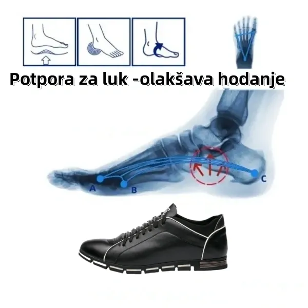 【🔥Danas u pola cijene - ne propustite】 Ergonomski dizajnirane ortopedske cipele - dizajn koji podržava luk 👞Lako se riješite bolova u stopalima