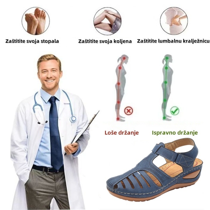 ⏰ Proljetna akcija – 50% popusta na ograničeno vrijeme – Ljetne ortopedske sandale s podrškom za luk, ✅ Udobno i bezbolno hodanje – Ergonomski dizajn