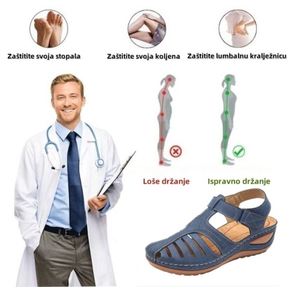 ⏰ Proljetna akcija – 50% popusta na ograničeno vrijeme – Ljetne ortopedske sandale s podrškom za luk, ✅ Udobno i bezbolno hodanje – Ergonomski dizajn