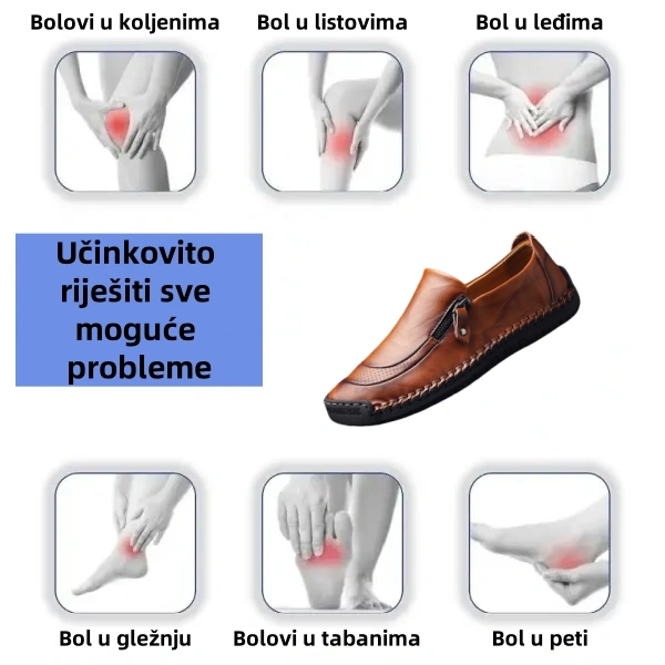 (🎉Danas 50% ograničenog popusta - ne propustite)🔥- Meke i udobne ručno rađene kožne cipele - Potpora za luk - Olakšajte hodanje