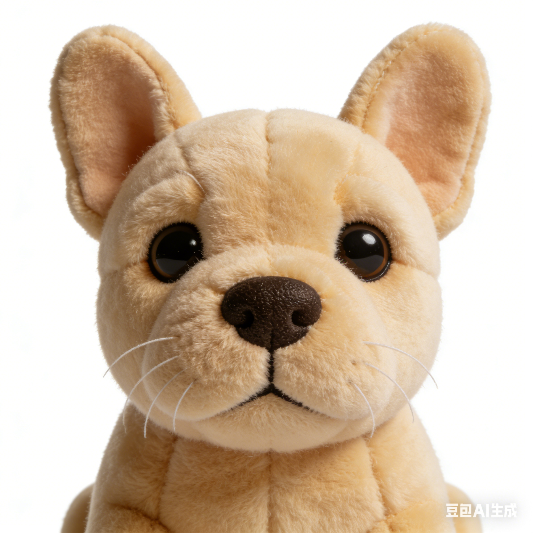 Krátká plyšová panenka s robotickým štěnětem