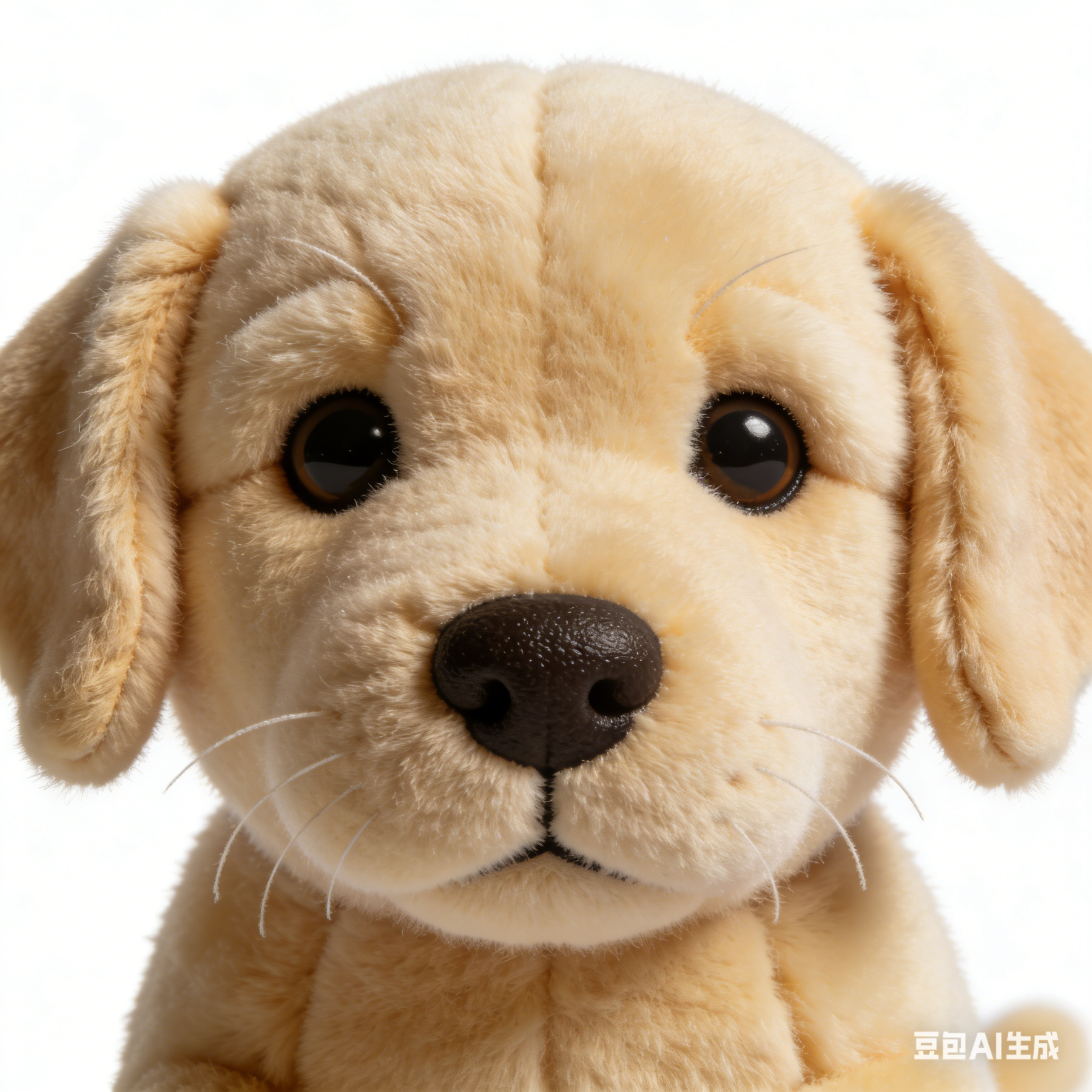 Krátká plyšová panenka s robotickým štěnětem