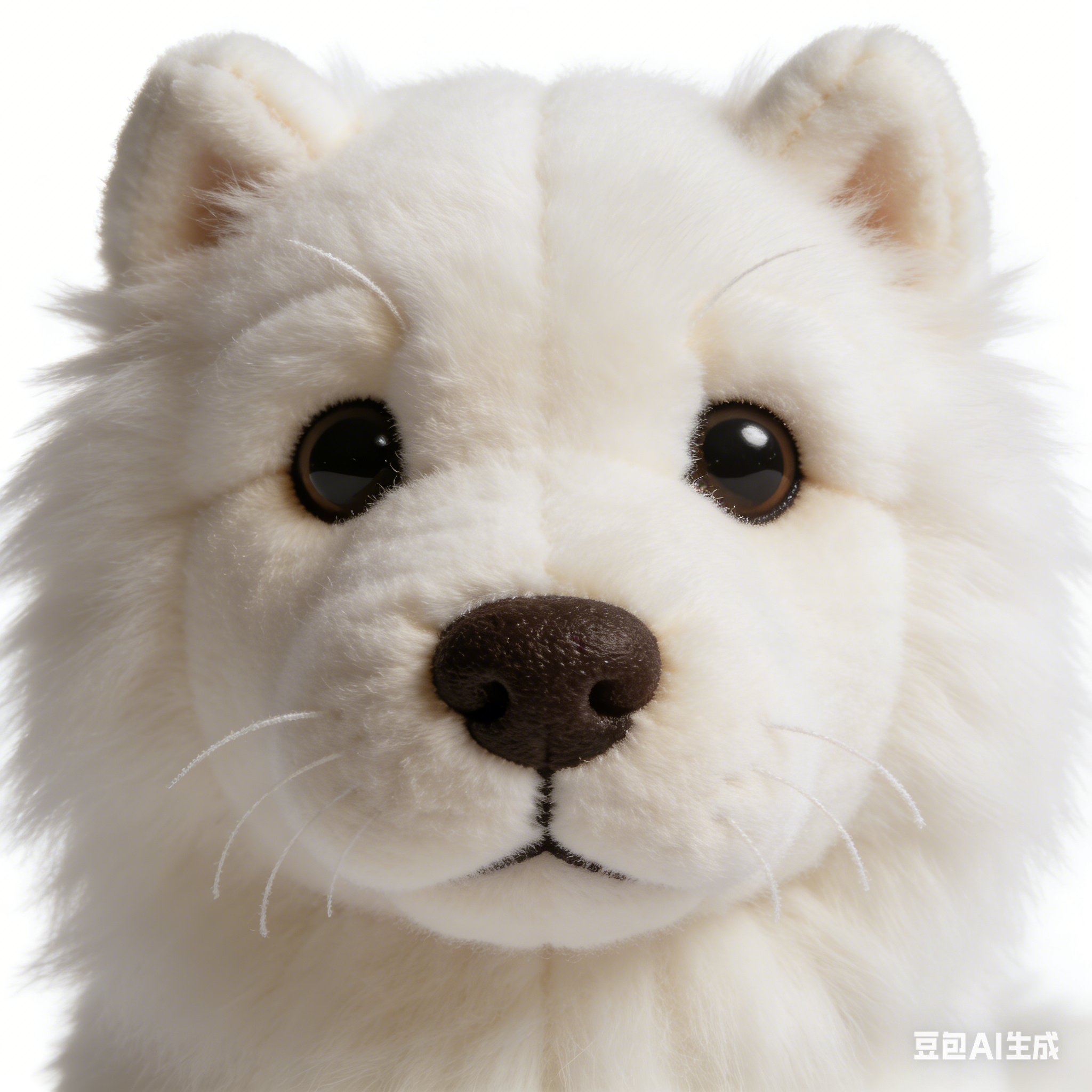 Krátká plyšová panenka s robotickým štěnětem