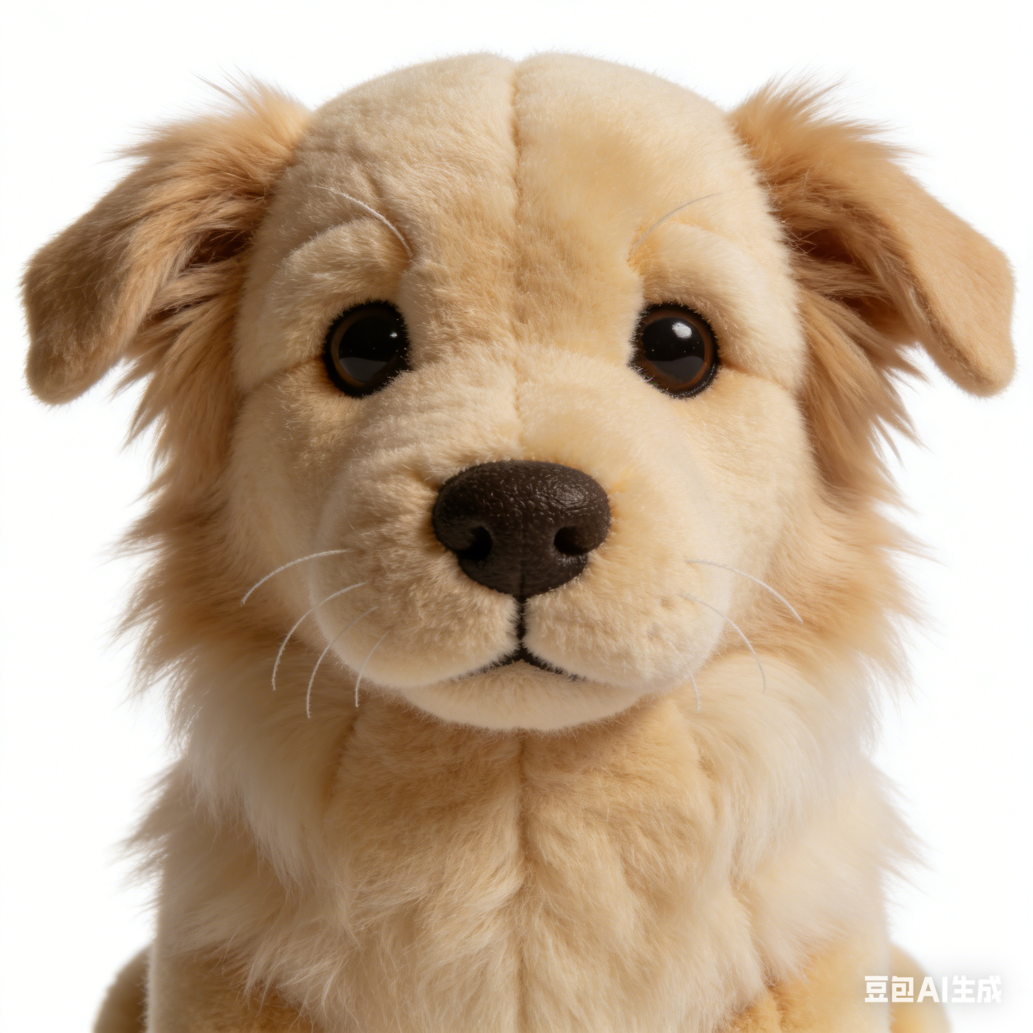 Krátká plyšová panenka s robotickým štěnětem