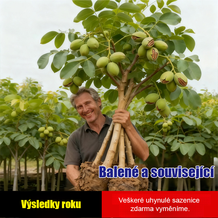 Americké importované sazenice pekanových ořechů