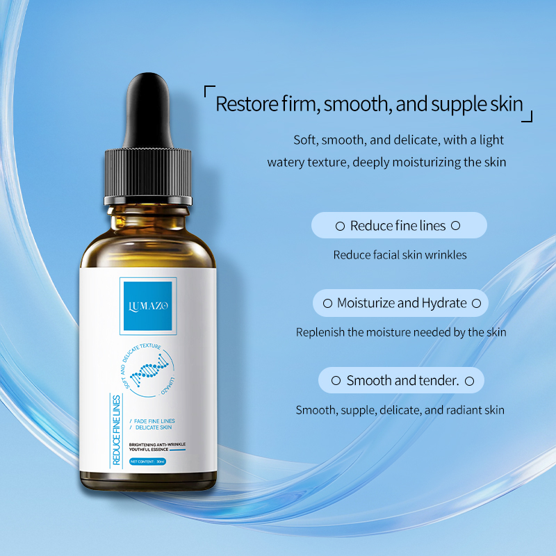 LUMAZO Brightening and Firming Anti-Aging Essence Serum, revives the skin, brightens the complexion, reduces fine lines, tightens the skin. Essence liquid, suitable for facial care for women over 30 years old, skin care product.