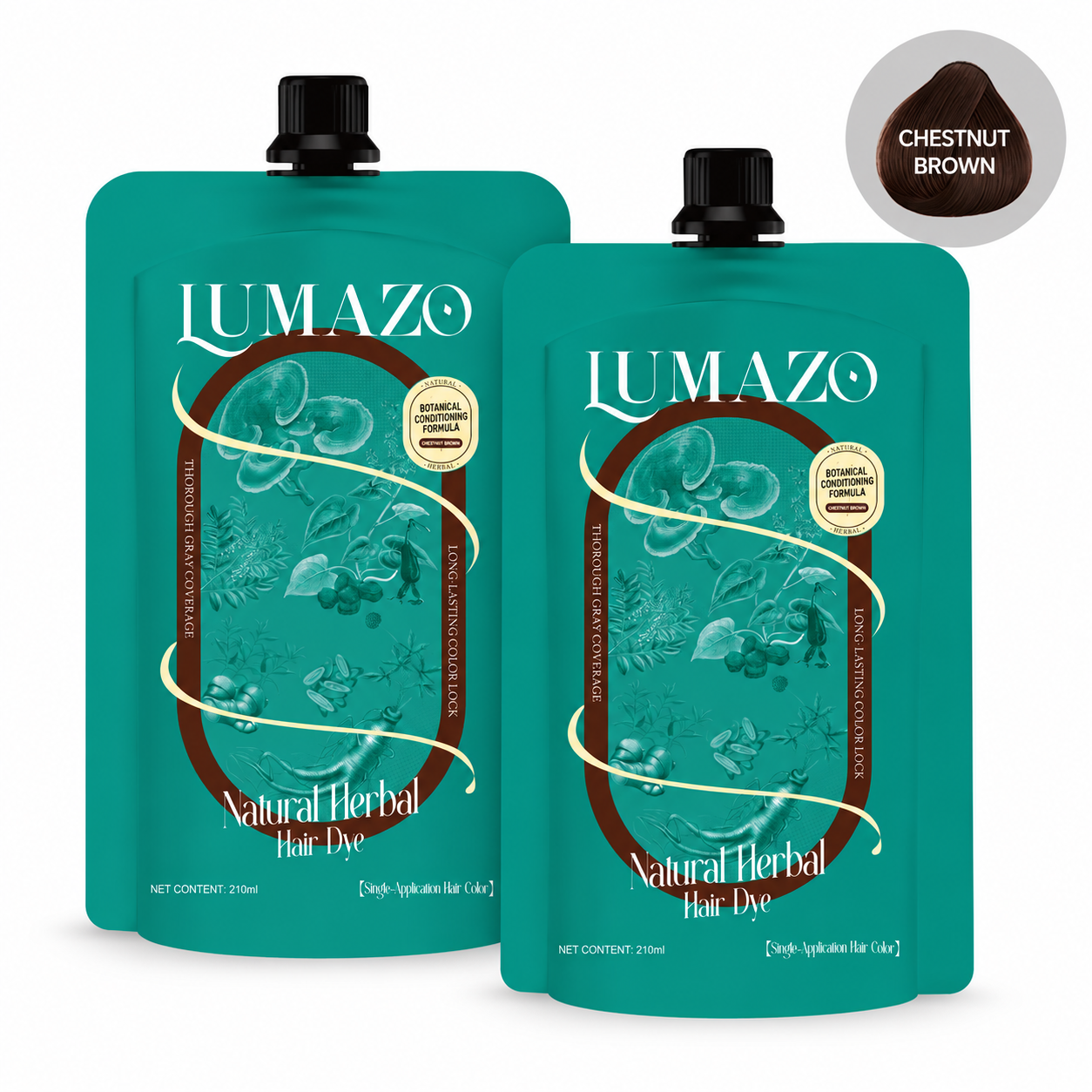 LUMAZO Herbal Single-Agent Hair Dye