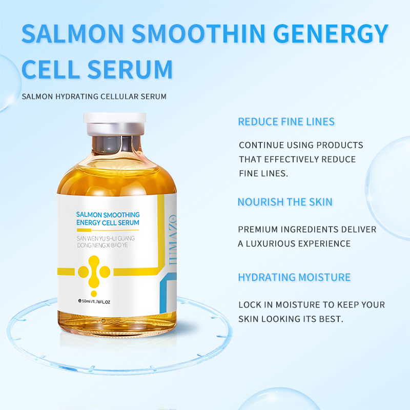 LUMAZO Salmon Slimming Cell Fluid, essence liquid, reduces fine lines, tightens skin