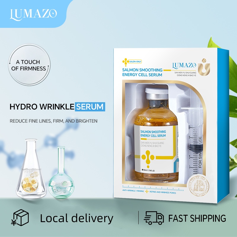 LUMAZO Salmon Slimming Cell Fluid, essence liquid, reduces fine lines, tightens skin