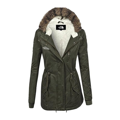 Womens Cotton Anorak Lightweight Utility Parka Jackets with Drawstring -  WOMEN'S