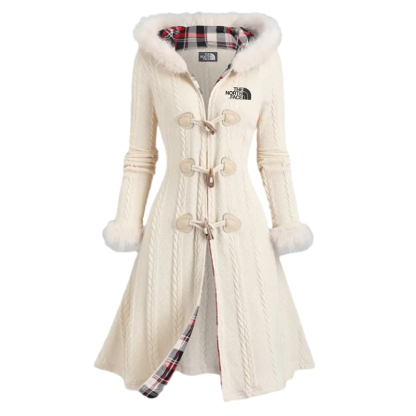 2024 TNF®-1pc Y2K Style Women'S Hooded Knit Coat