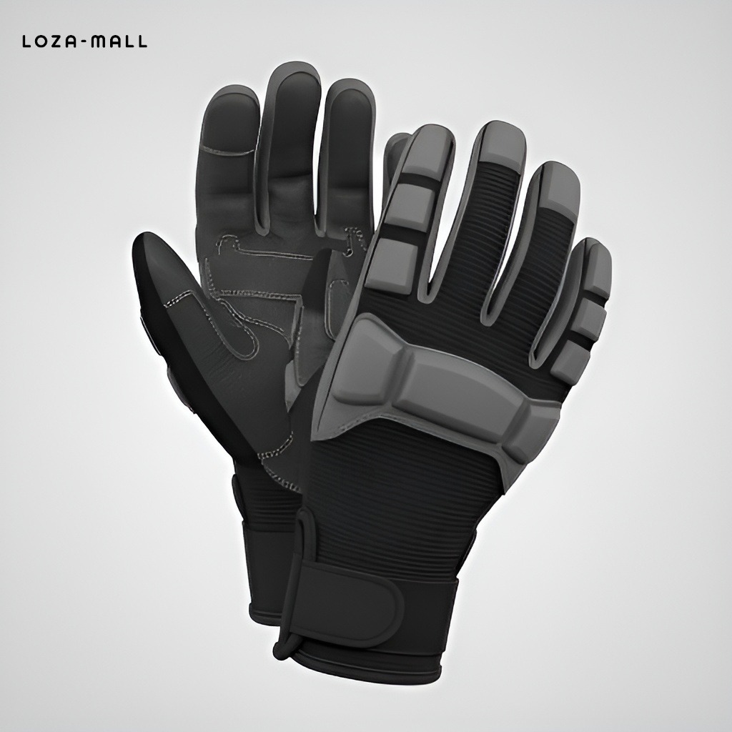 Halbgebundene Arbeitsschutzhandschuhe aus Schaumstoff mit geprägter Gummibeschichtung (5 Paar)