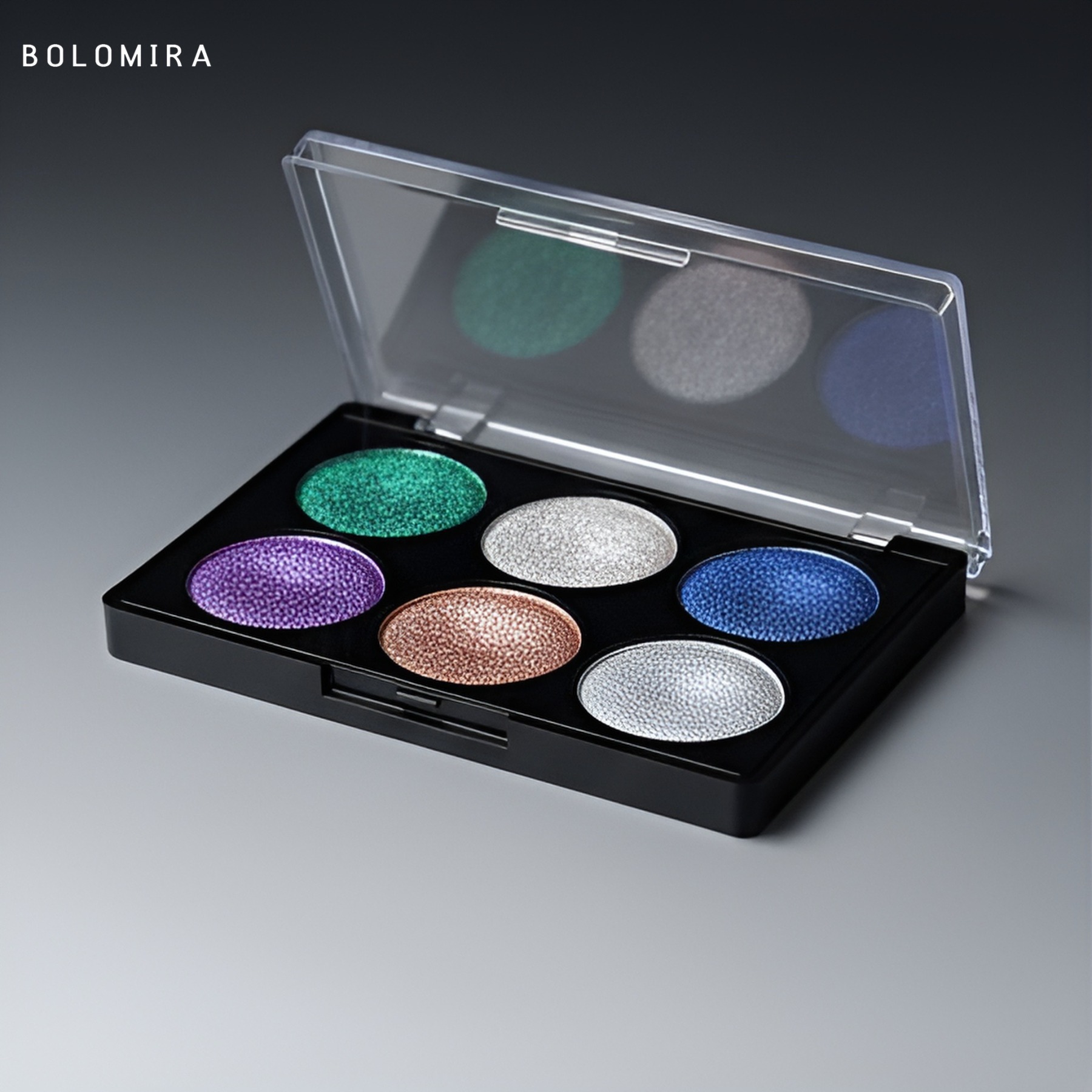 Šestibarevná paleta očních stínů (2 páry)