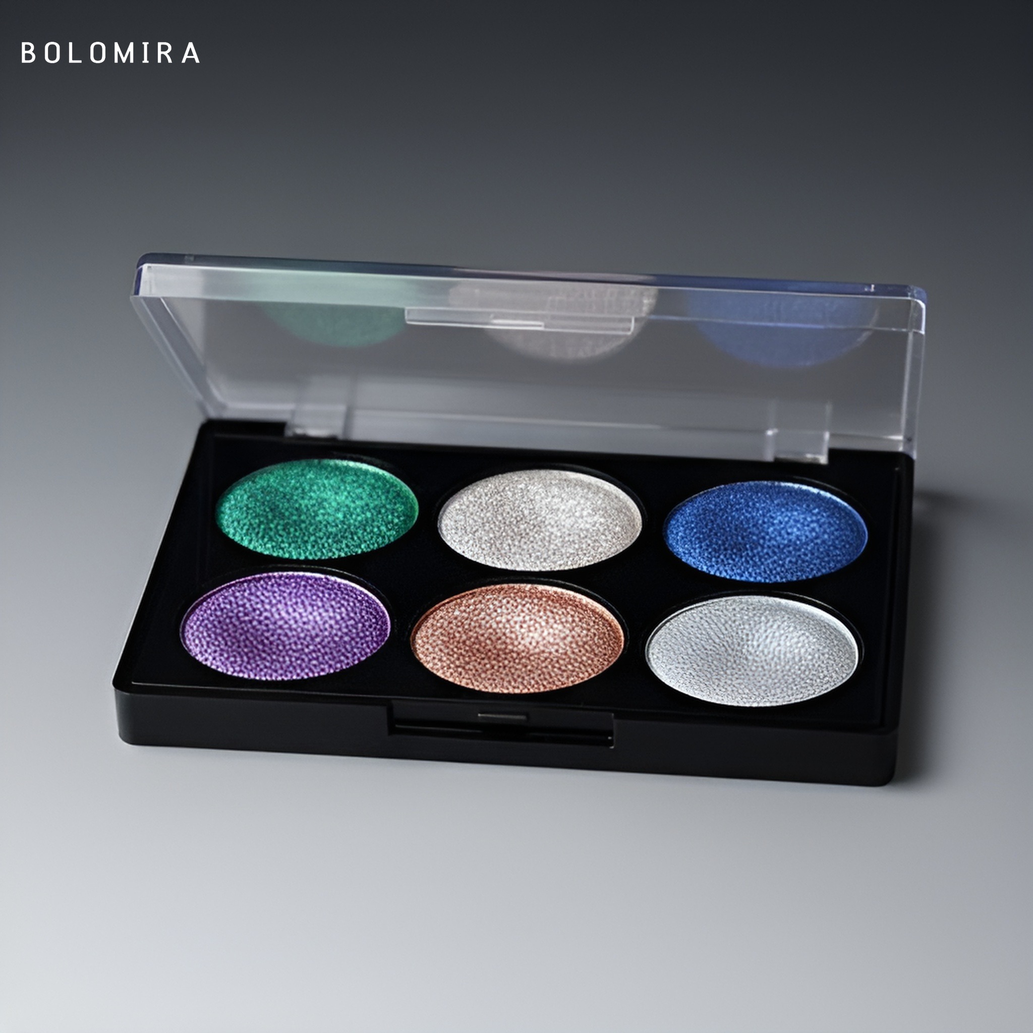 Šestibarevná paleta očních stínů (2 páry)