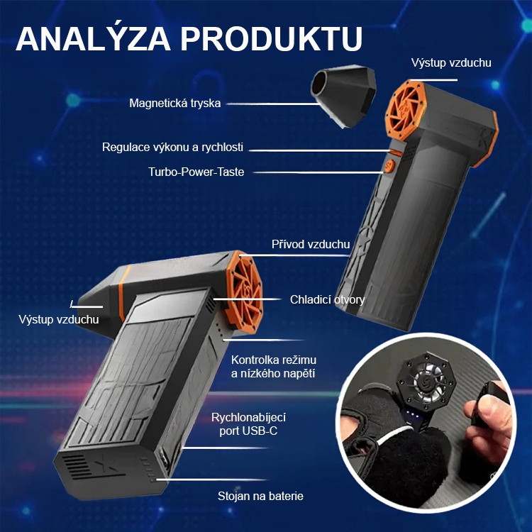 【5000w vysoký výkon】teplovzdušný sněhový ventilátor