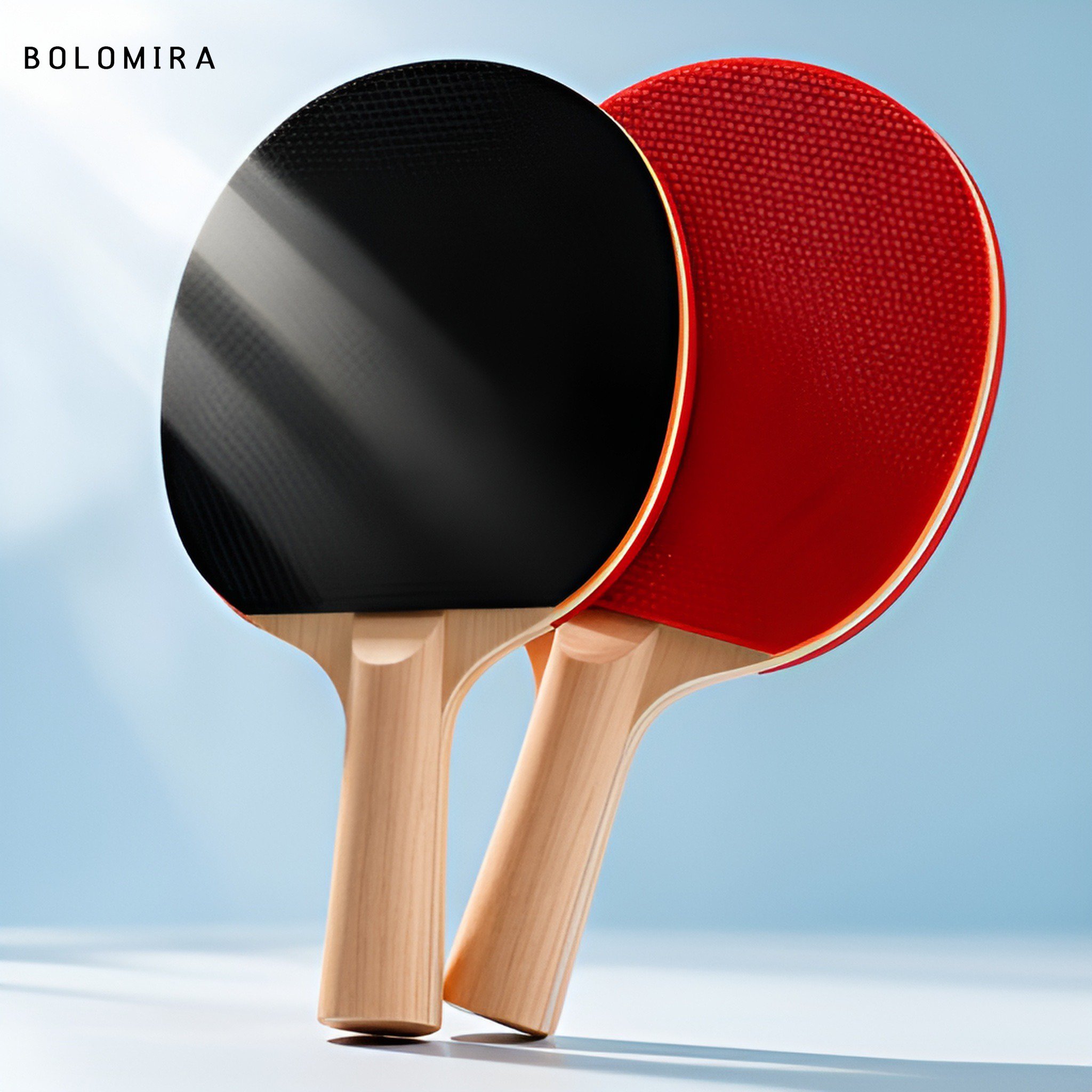 Profesion&aacute;ln&iacute; raketa na ping pong s ergonomickou rukojet&iacute;