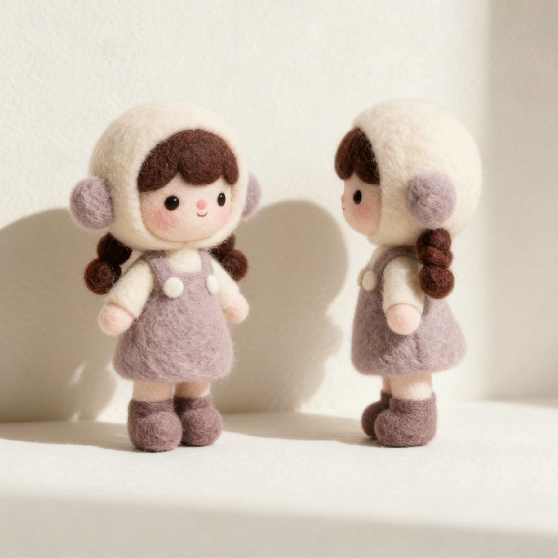Niedliche Filzpuppen (3er-Set)