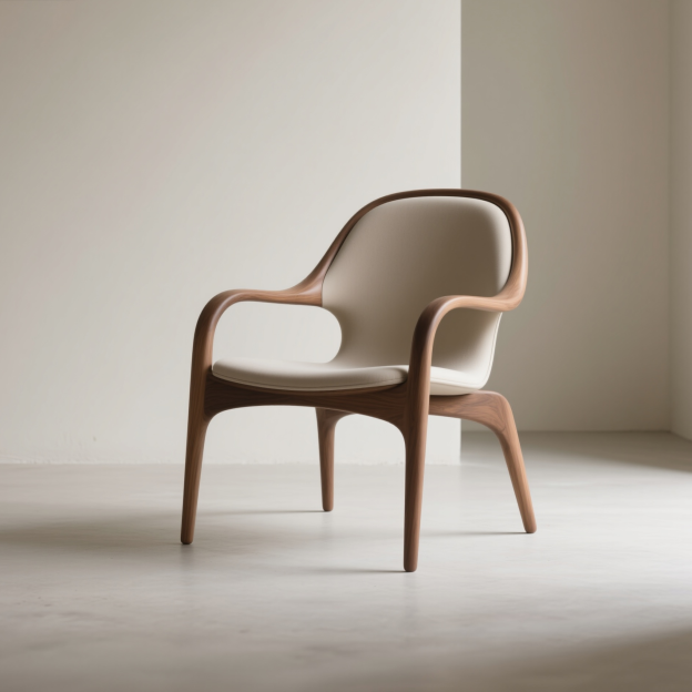 Moderne Massivholz Freizeitstühle (2 Stück)