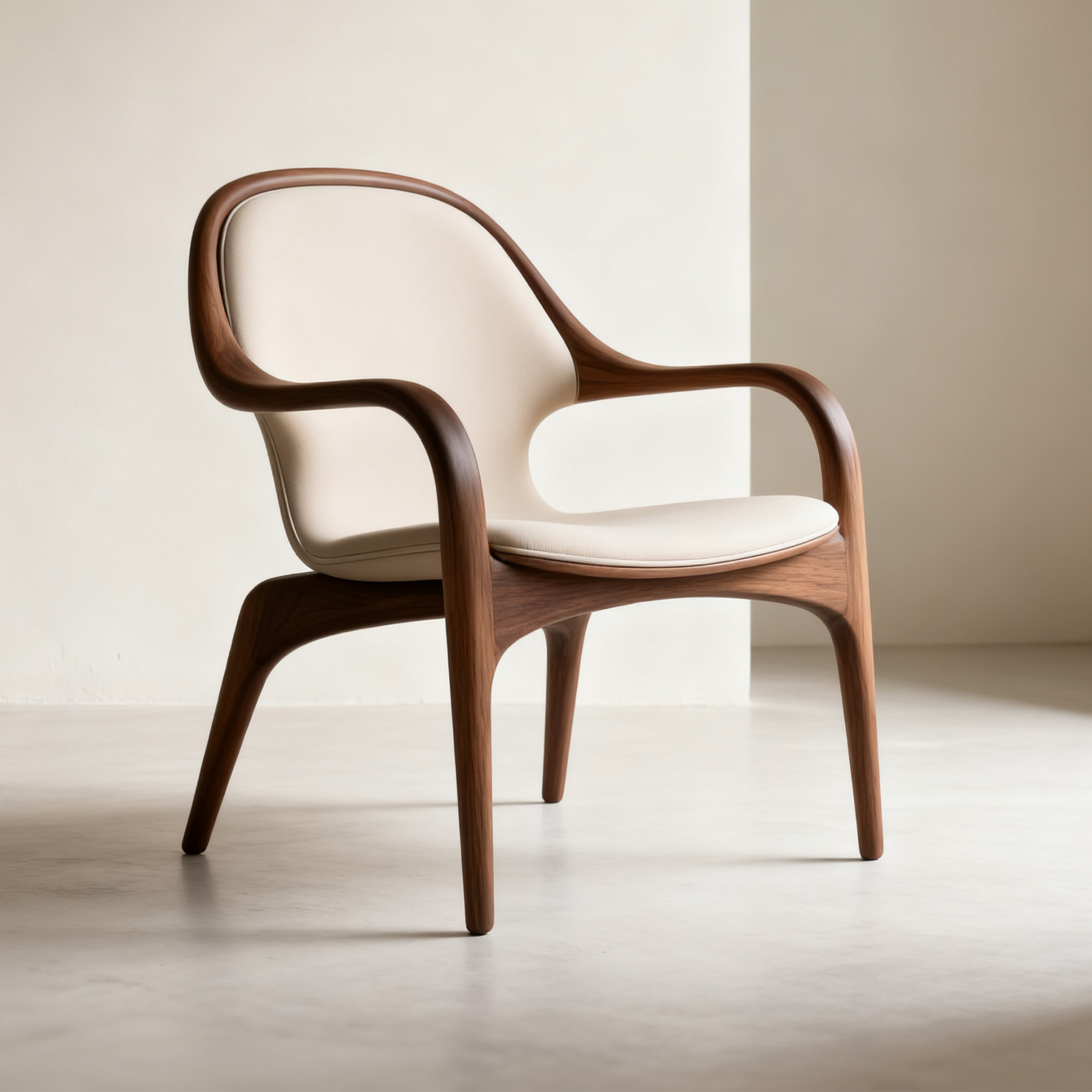 Moderne Massivholz Freizeitstühle (2 Stück)