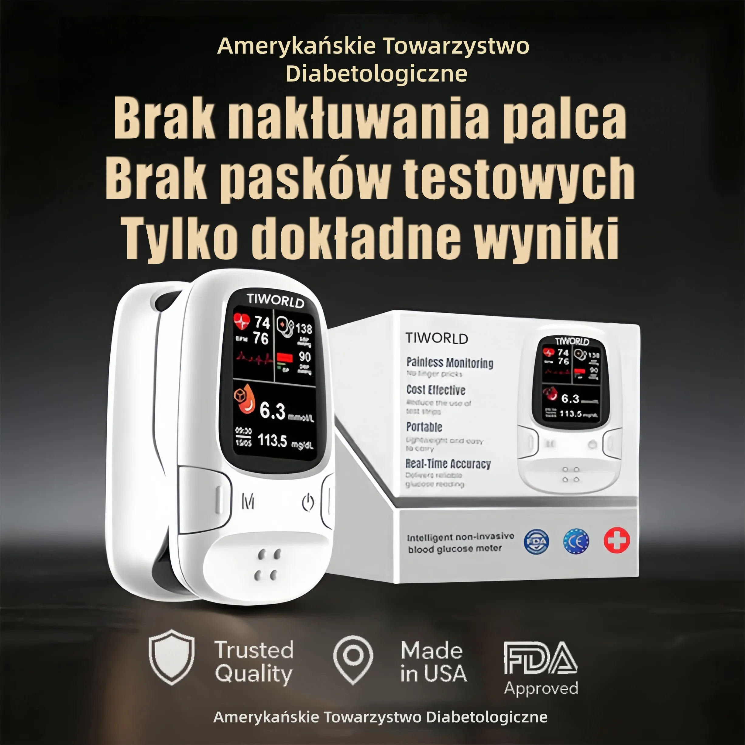 Wielofunkcyjny cyfrowy glukometr