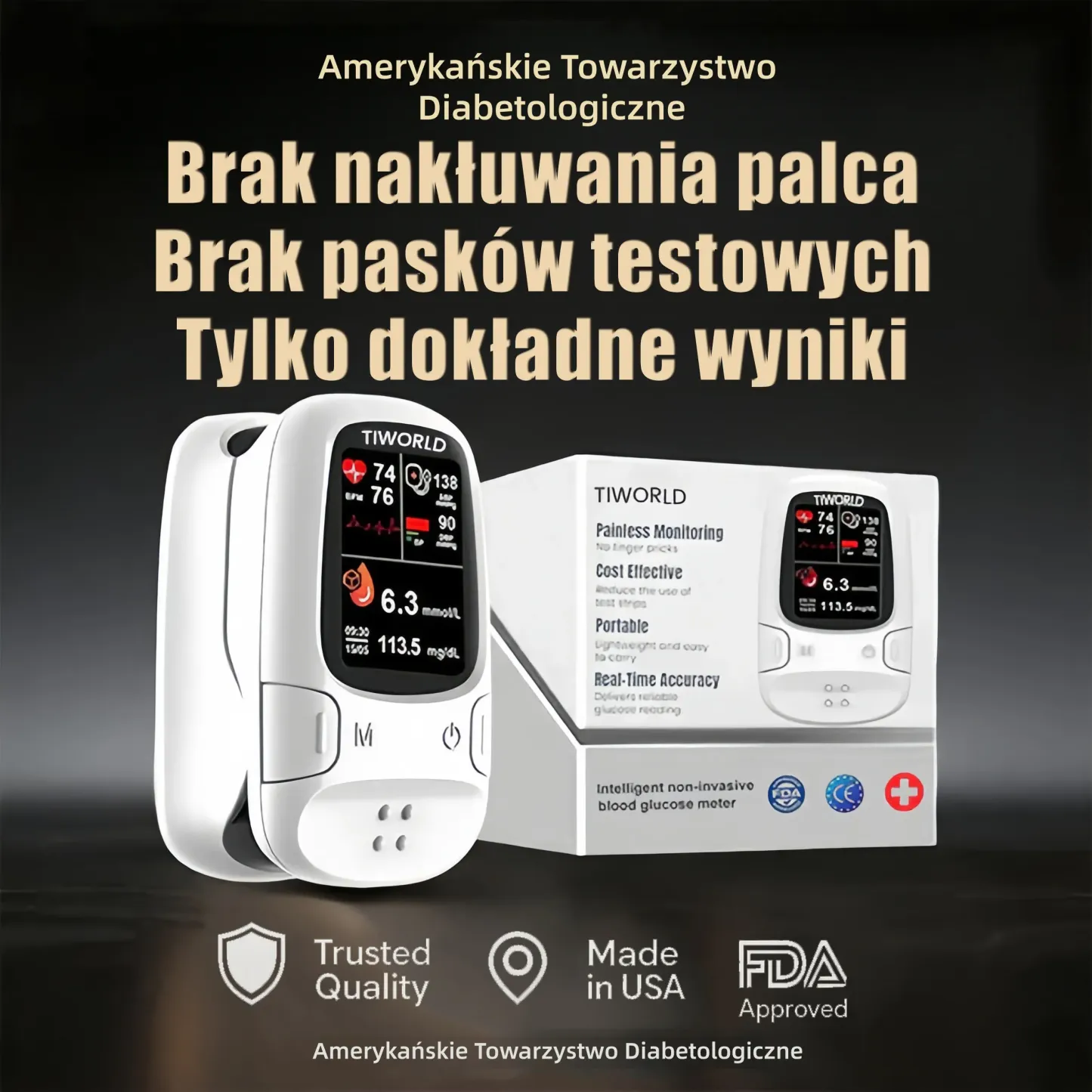 Wielofunkcyjny cyfrowy glukometr