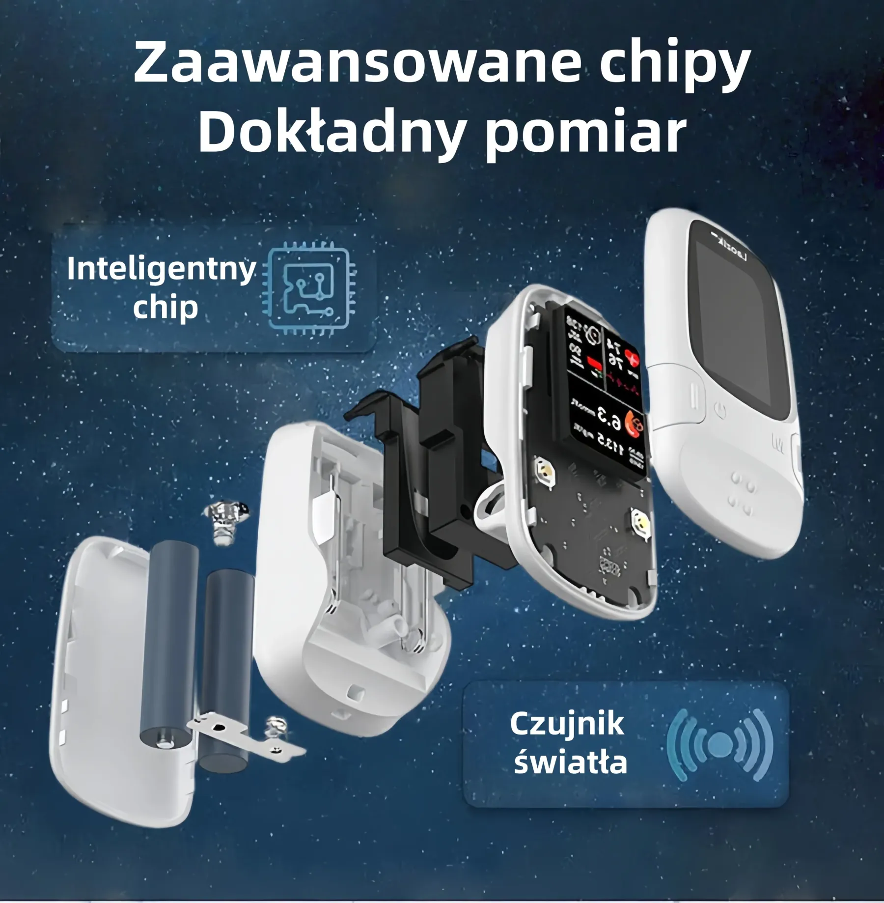 Wielofunkcyjny cyfrowy glukometr