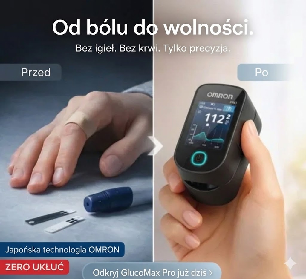 🔥 OMRON model 2026 – nowa generacja 🔥Pomiar poziomu cukru bez nakłuwania, z obsługą w telefonie