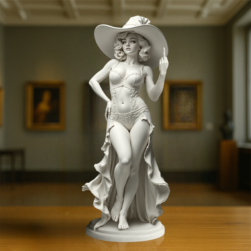 🎨✨Golden Diva with Attitude – The Original ‘Talk to the Hand’ Icon!【Limited Edition】