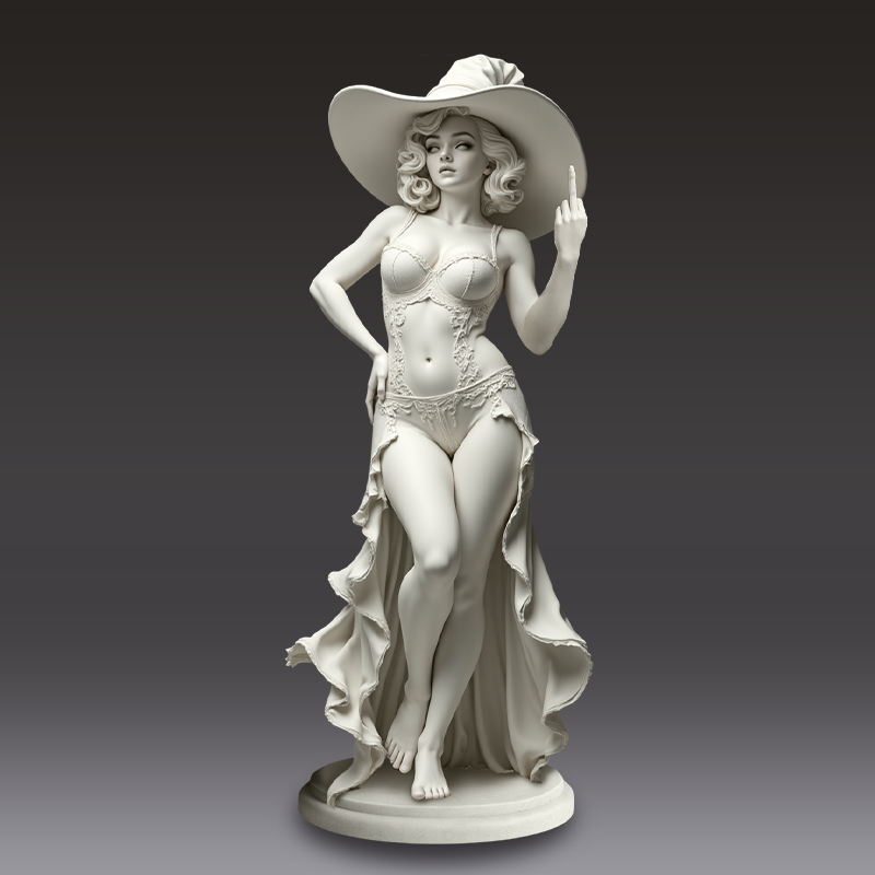 🎨✨Golden Diva with Attitude – The Original ‘Talk to the Hand’ Icon!【Limited Edition】