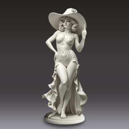 🎨✨Golden Diva with Attitude – The Original ‘Talk to the Hand’ Icon!【Limited Edition】