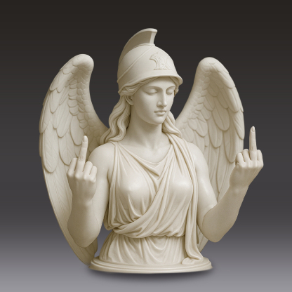 🎨✨ Athena with Attitude - The original “Talk to the Hand” icon!