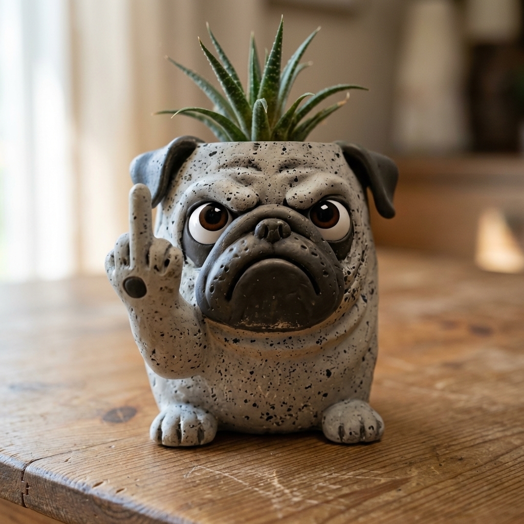 🌱 Funny Attitude Succulent Planter