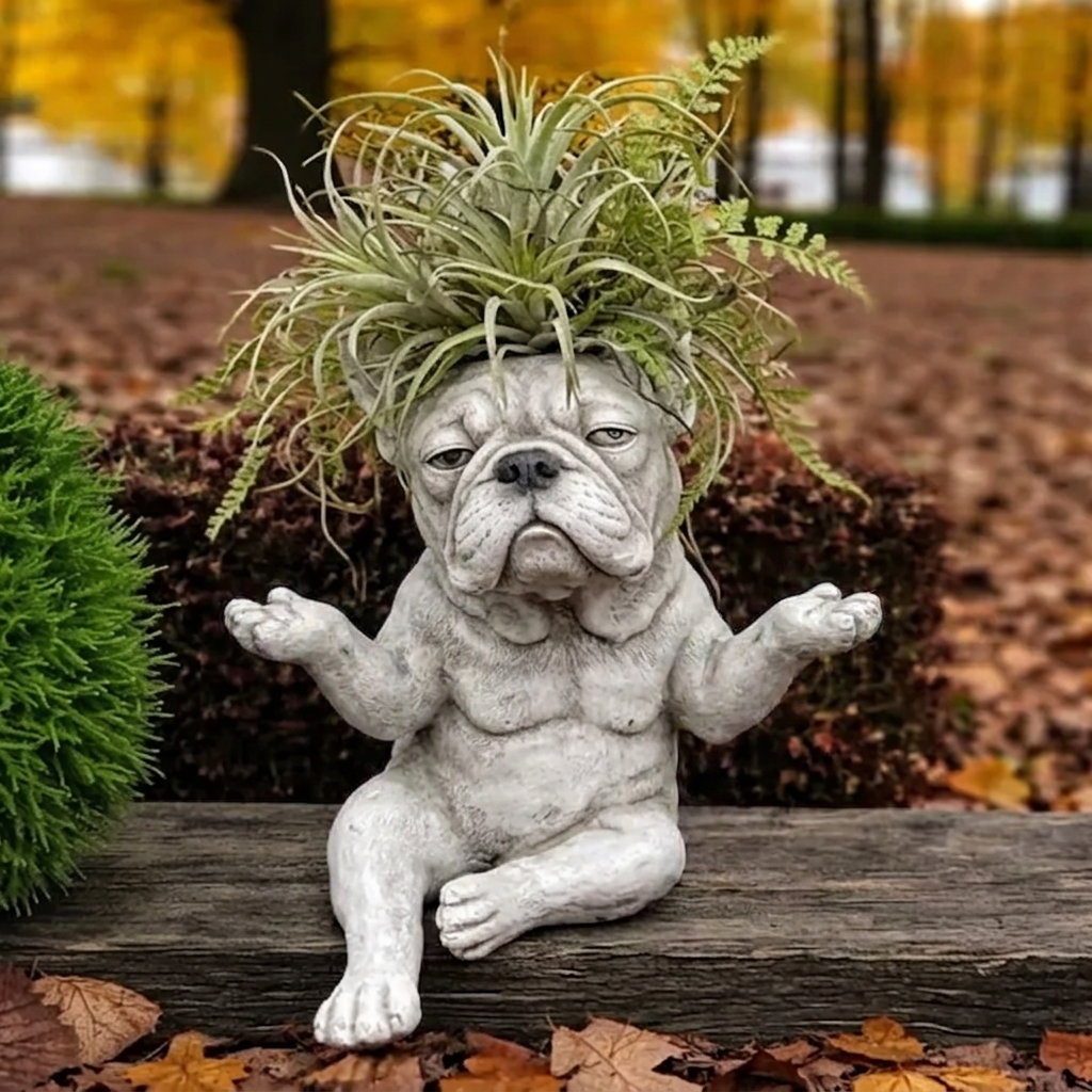 🔥Funny French Bulldog Planter – Your Plants Just Got Attitude 🌿🐶