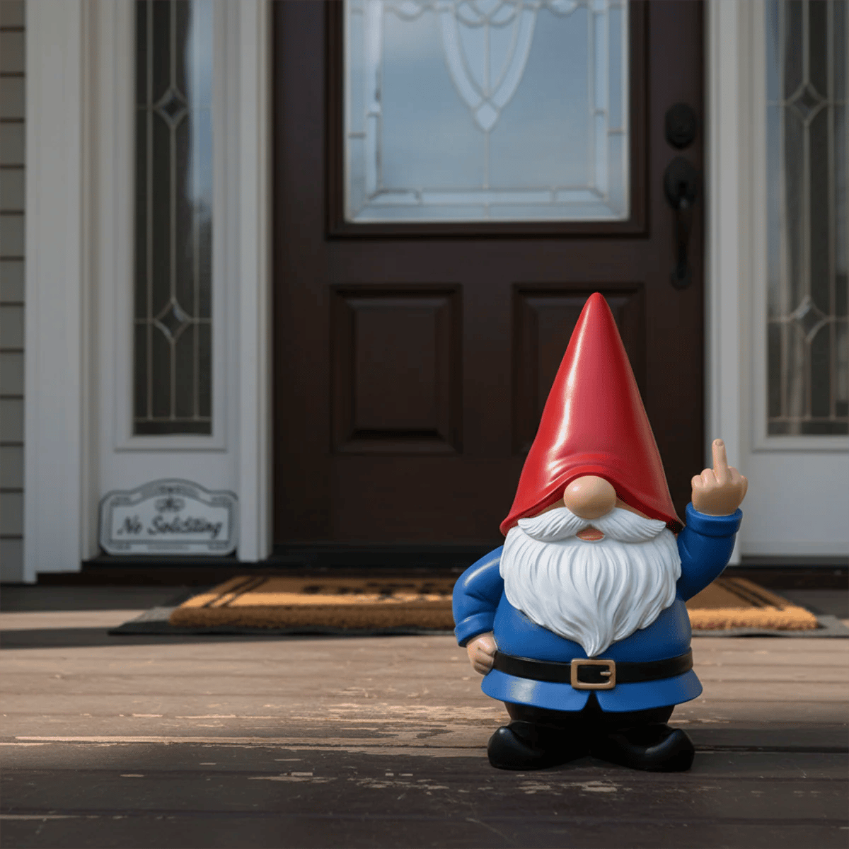 🔥Hot Sale 49% OFF -✨The Grumpy Guardian: Rude Middle Finger Gnome (Classic & Patriot Editions)